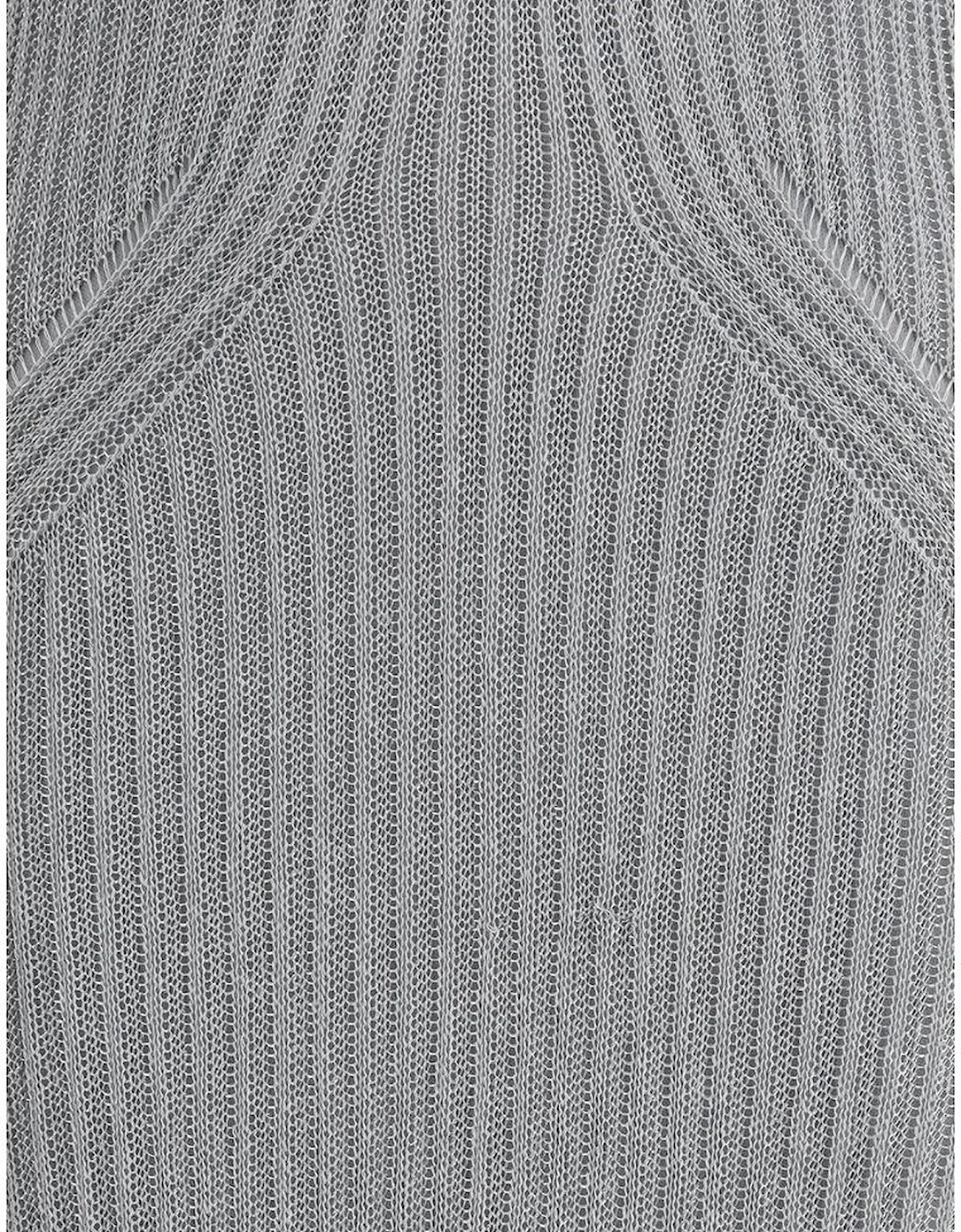 Metallic Knit Long Dress with Thin Straps Women - Orange Dresses