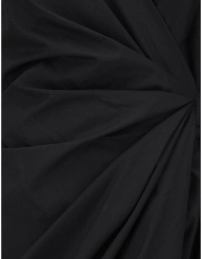 Elliot Short Dress with Decorative Button and Elasticated Waistband