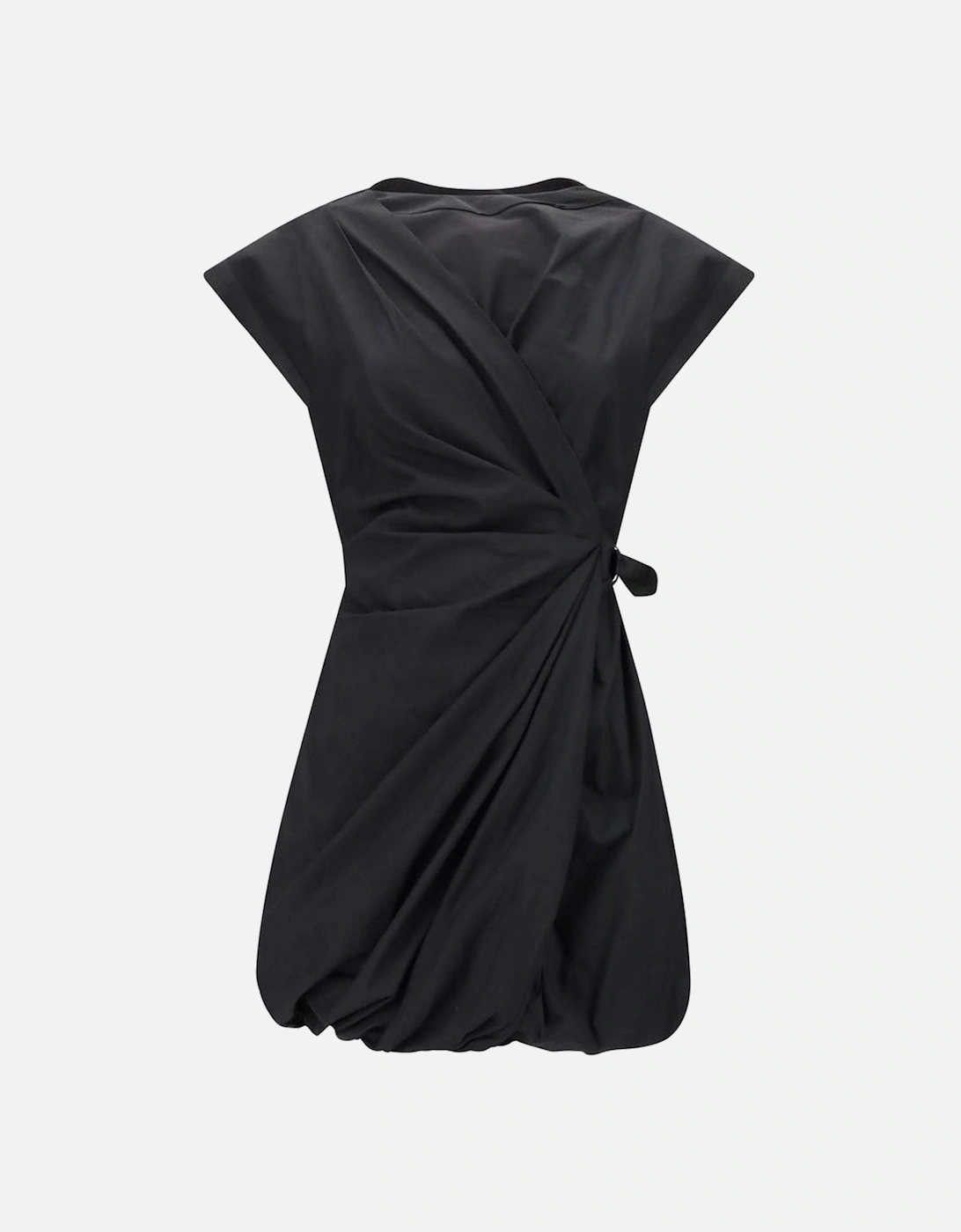 Elliot Short Dress with Decorative Button and Elasticated Waistband, 5 of 4