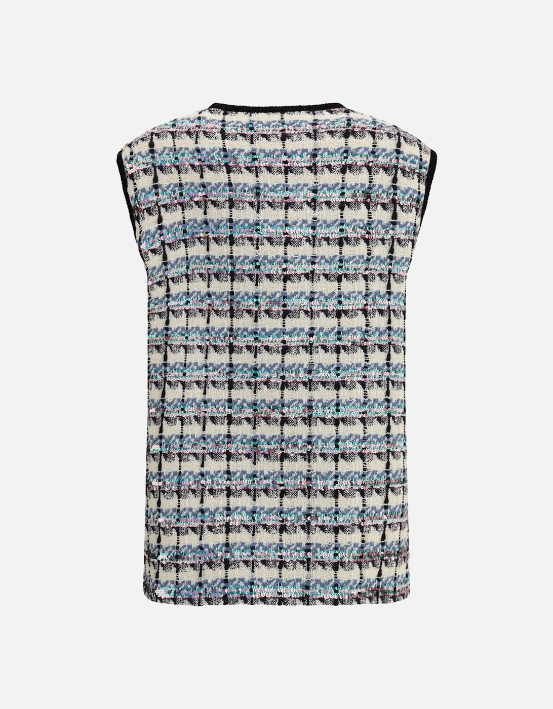 Tweed Vest with Sequined Detailing Women - Multicolor Suits