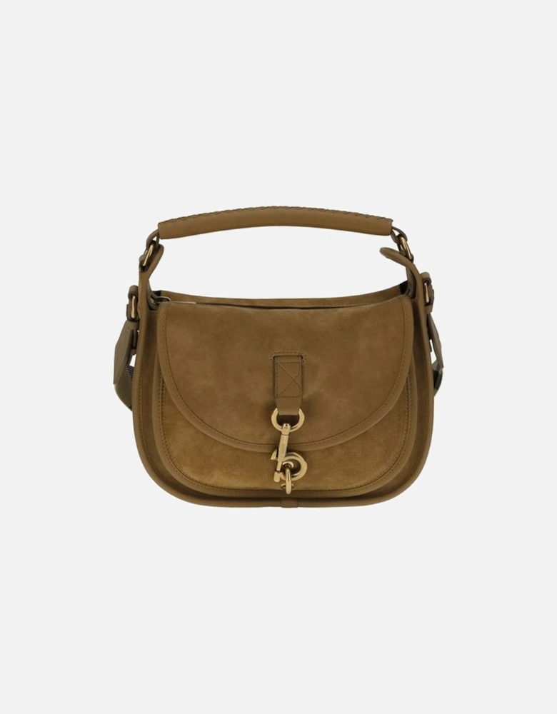 B Clip Shoulder Bag with Archivio Check Strap Women - Brown
