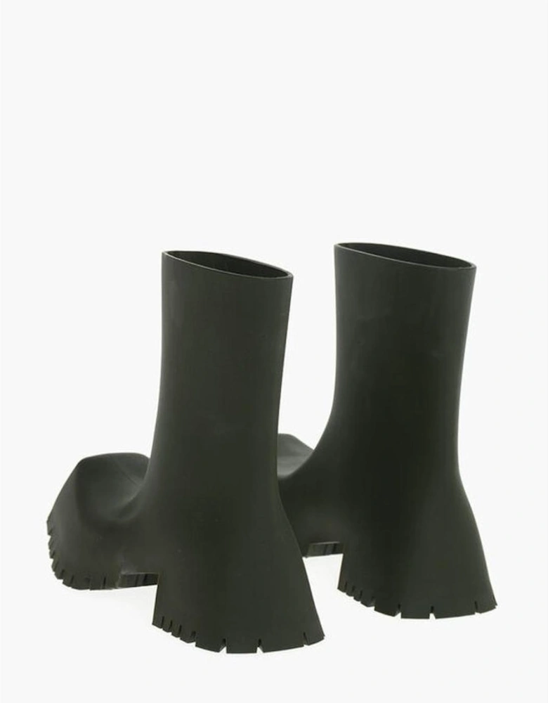 Rubber Pull-On Boots with Rugged Sole Women - Army