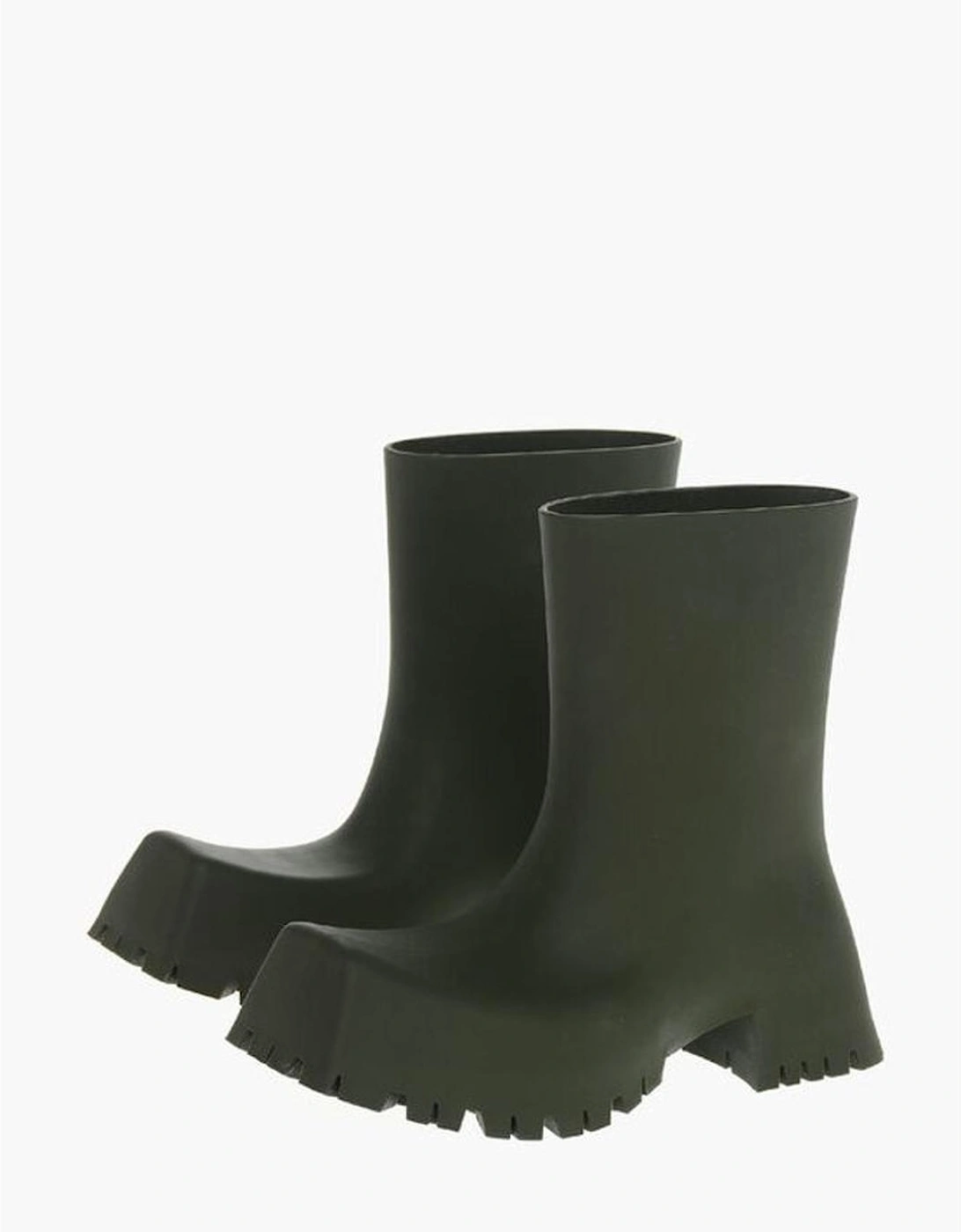 Rubber Pull-On Boots with Rugged Sole Women - Army, 6 of 5