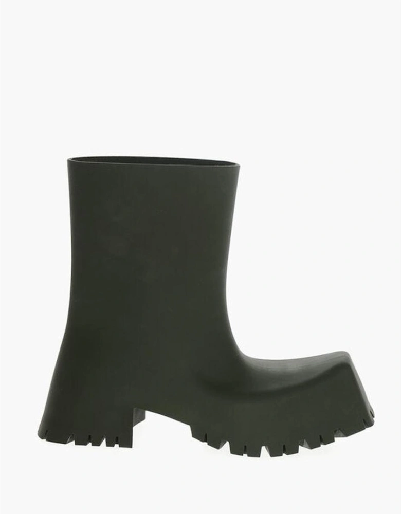 Rubber Pull-On Boots with Rugged Sole Women - Army