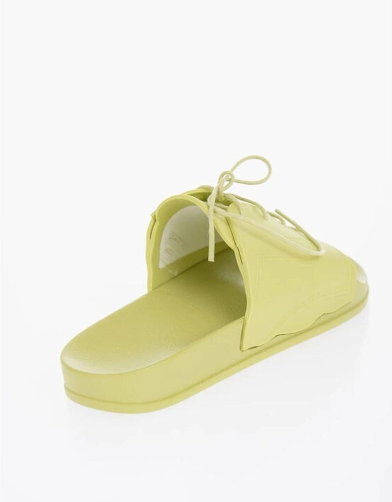 Rubber Sole Slip-On Lace-Up Sneakers Women - Green Sandals