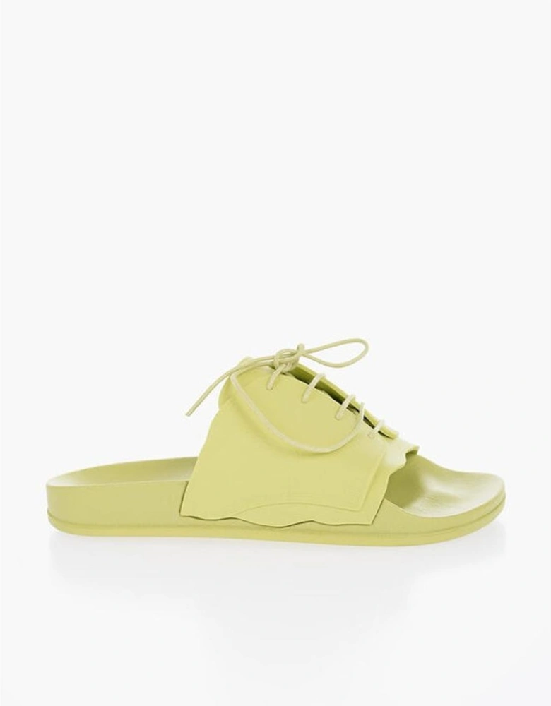 Rubber Sole Slip-On Lace-Up Sneakers Women - Green Sandals