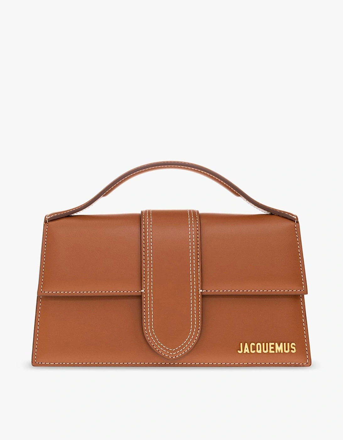 Le Grand Bambino Leather Bag with Gold Hardware Women - Brown Handbags, 7 of 6
