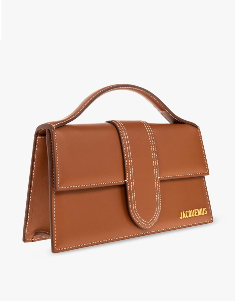 Le Grand Bambino Leather Bag with Gold Hardware Women - Brown Handbags