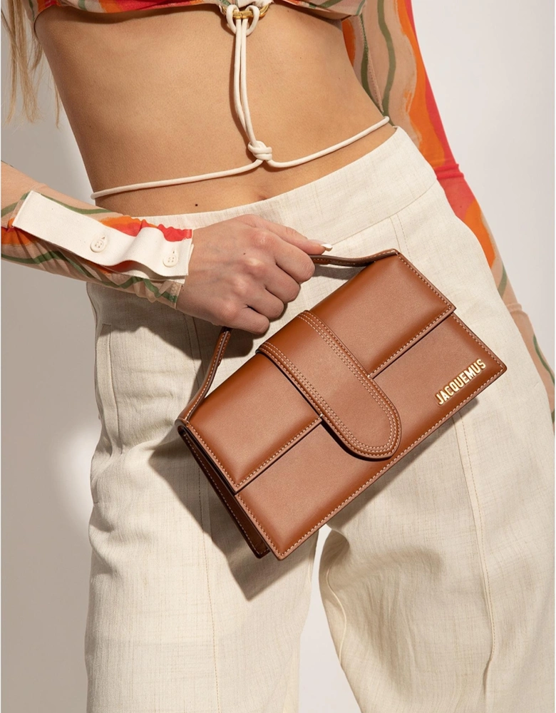 Le Grand Bambino Leather Bag with Gold Hardware Women - Brown Handbags