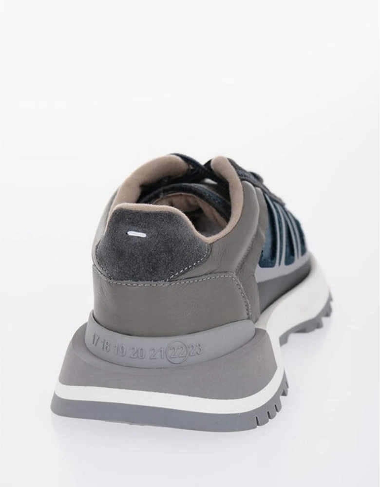 Lace-Up Sneakers with Rubber Sole Women - Gray