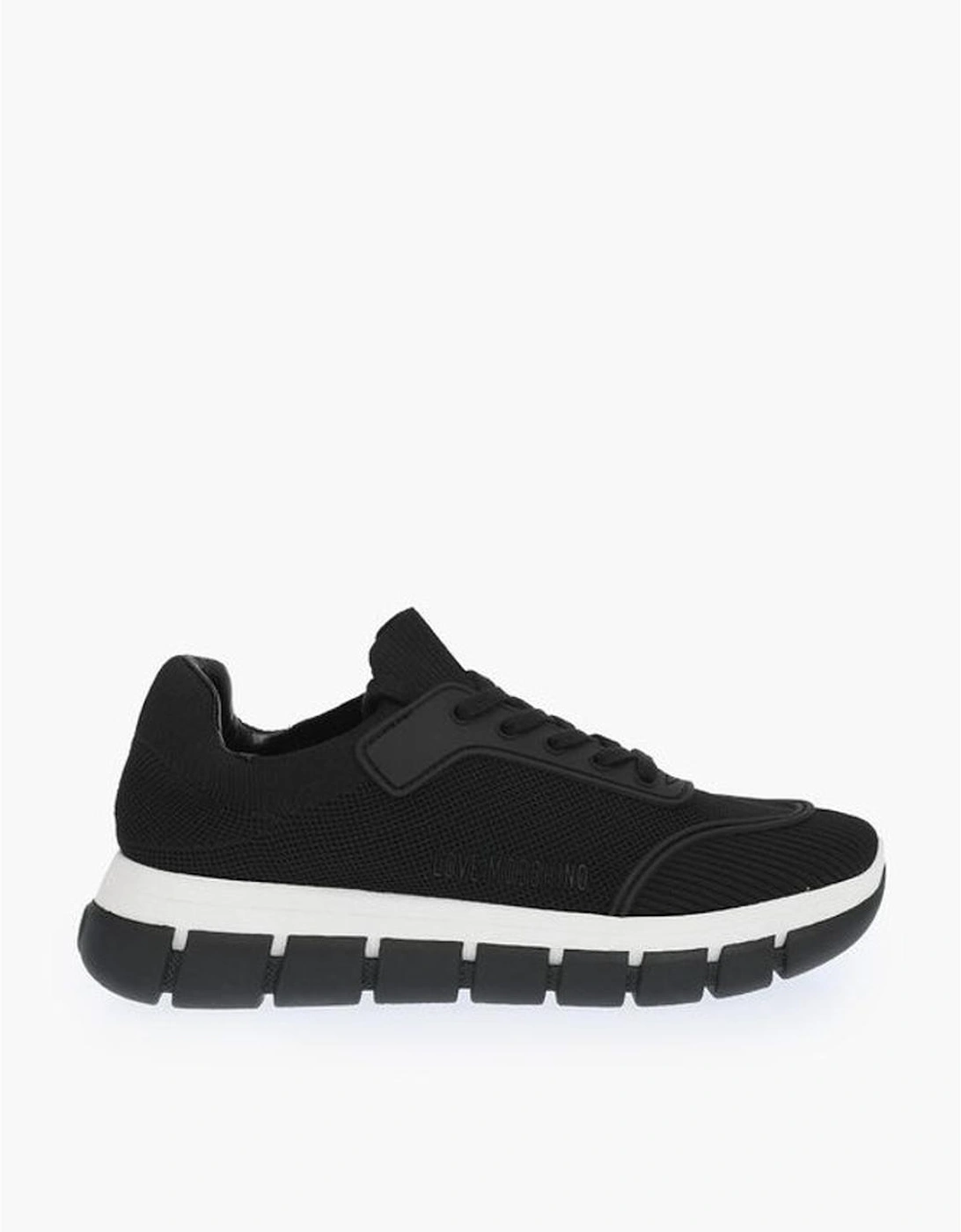 Lace-Up Sneakers with Rubber Sole Women - Black