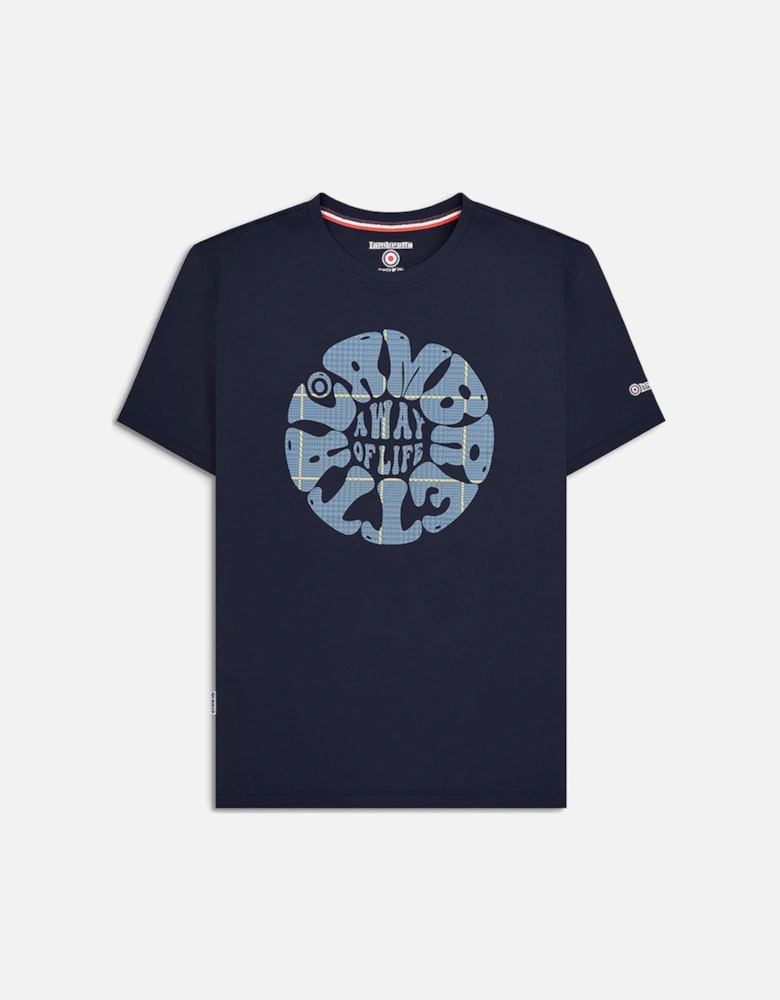Mens Pow Roundel Crew Neck Retro T-Shirt