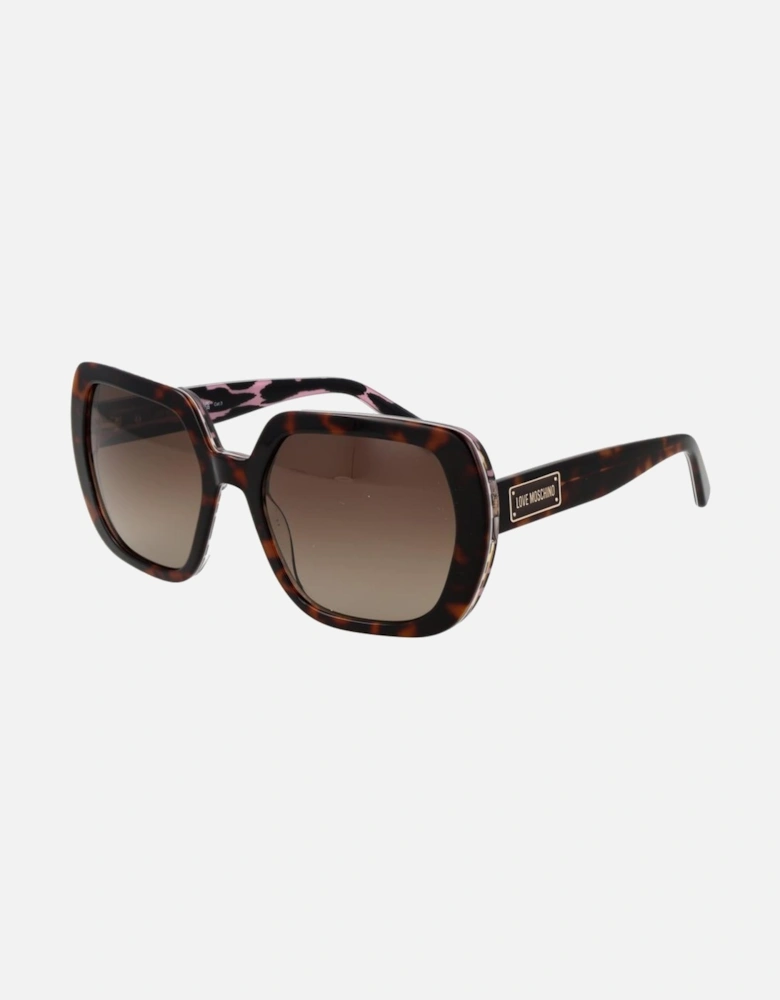 Square Gradient Full-Rim Acetate Sunglasses Women - Brown