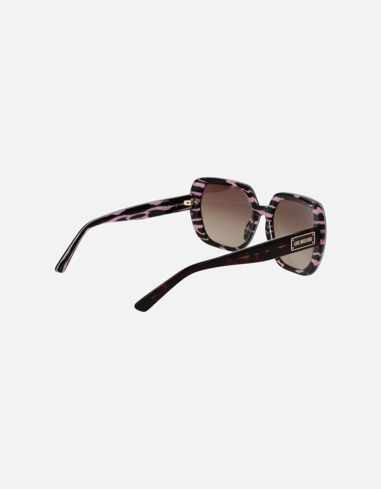 Square Gradient Full-Rim Acetate Sunglasses Women - Brown