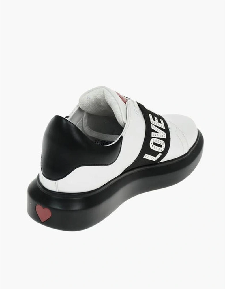 Lace-up Leather Sneakers with Studded Detailing Women - Black And