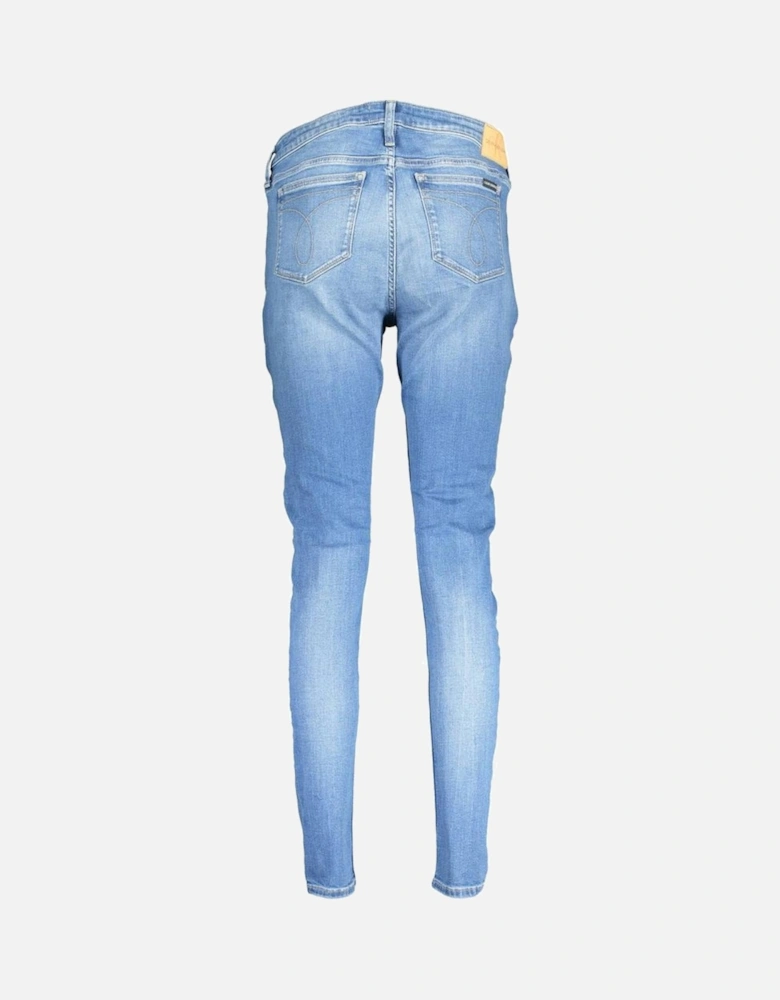 Faded Effect 5 Pocket Jeans Women - Blue Jeans