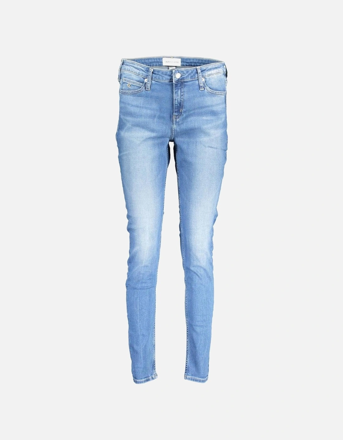Faded Effect 5 Pocket Jeans Women - Blue Jeans, 3 of 2