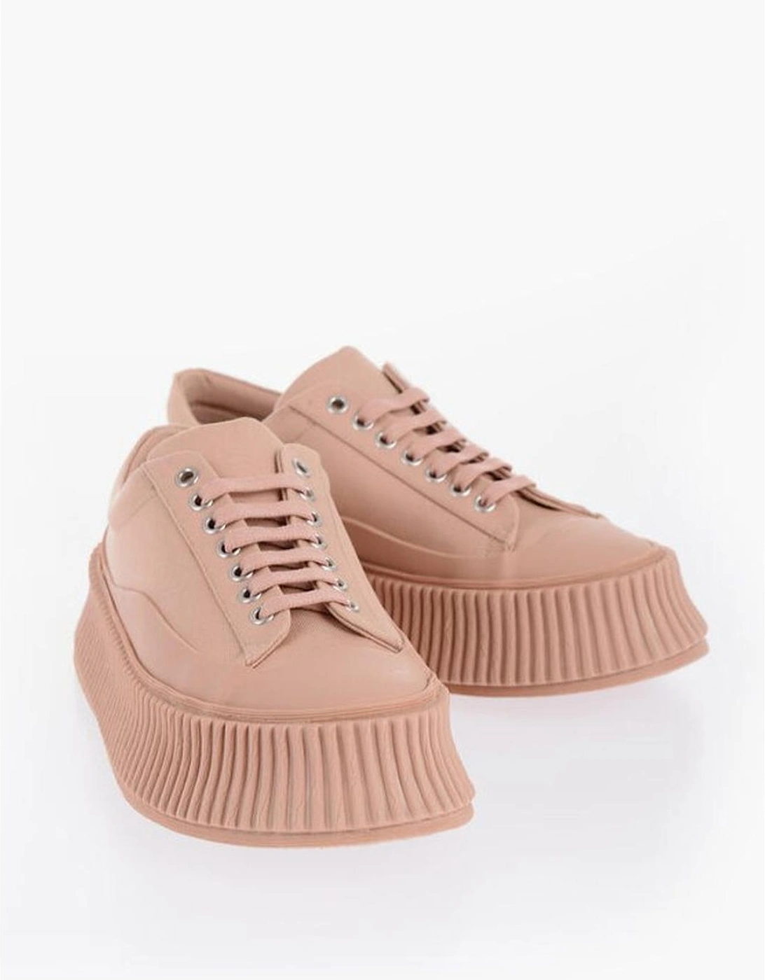 Canvas Lace-Up Platform Sneakers Women - Multicolor, 6 of 5