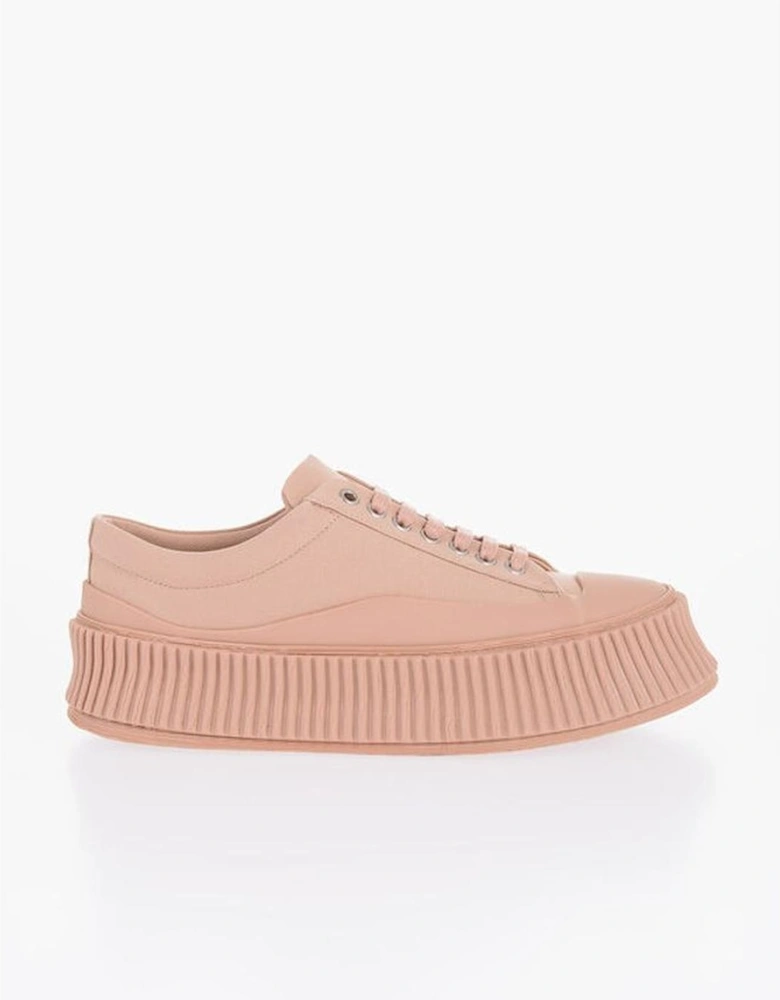 Canvas Lace-Up Platform Sneakers Women - Multicolor