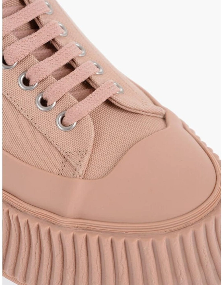 Canvas Lace-Up Platform Sneakers Women - Multicolor