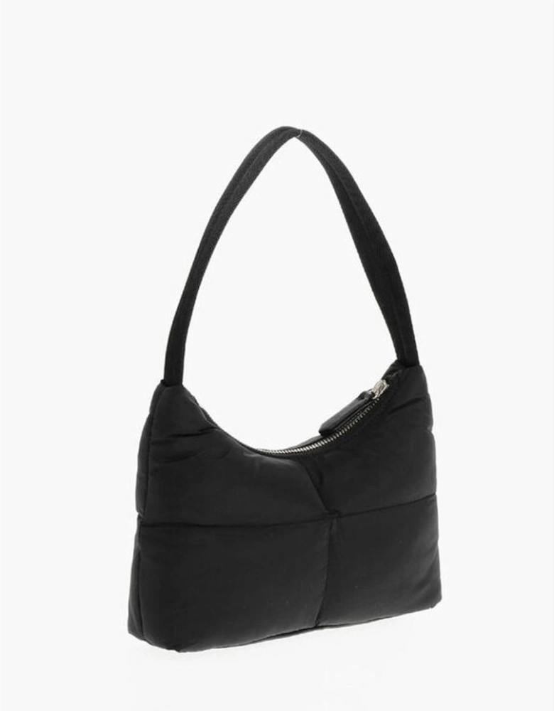 Casual Handbag with Zip Closure and Logo Women - Black Tote Bags