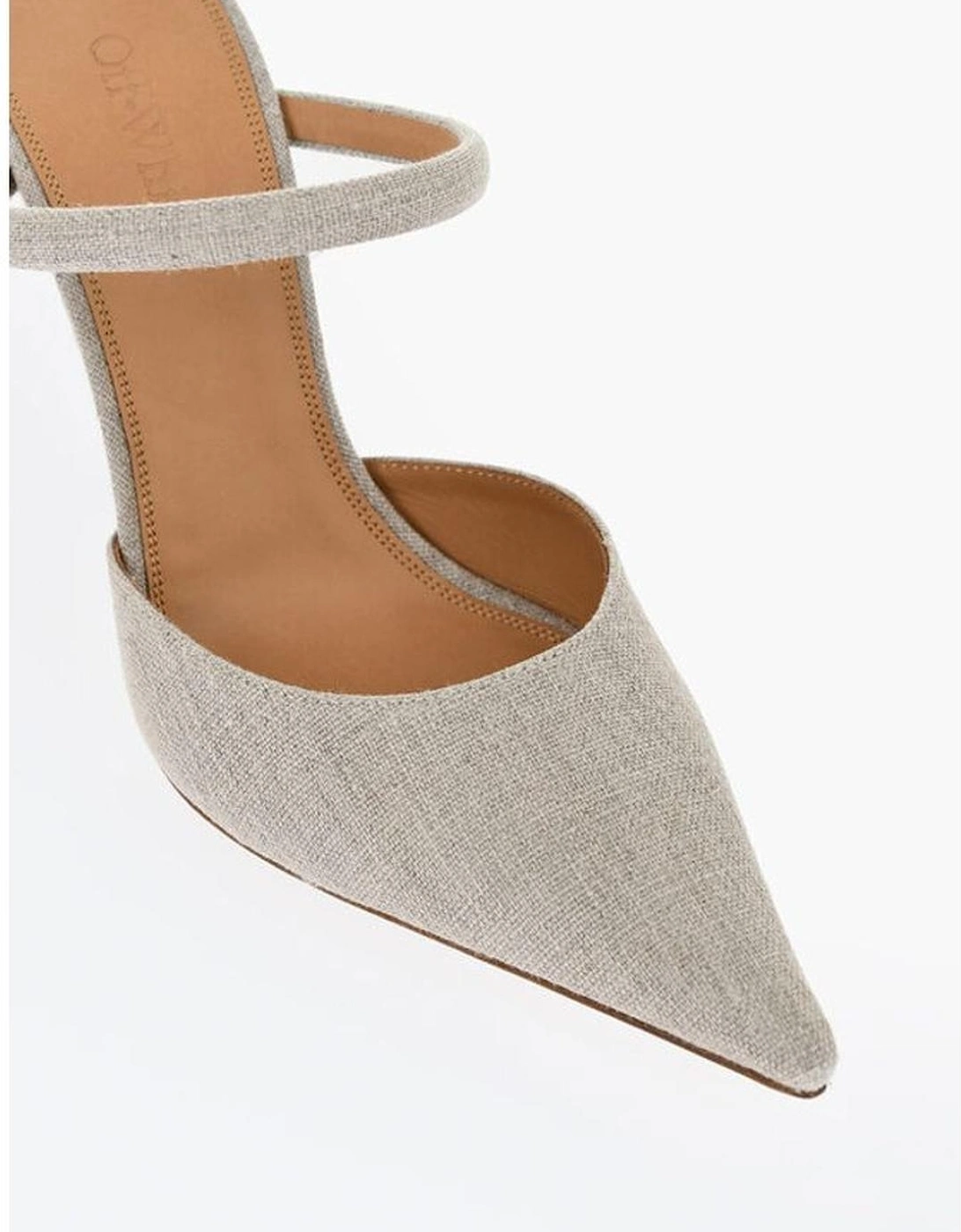 Leather Sole Slip-On Shoes Women - Beige Sandals