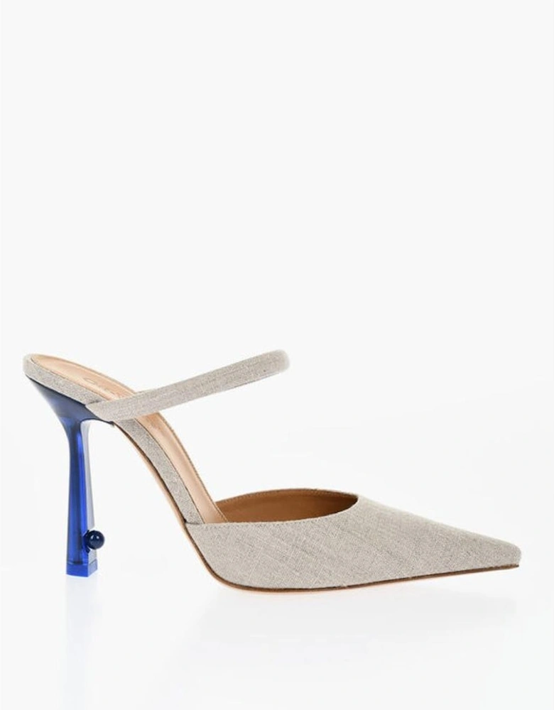 Leather Sole Slip-On Shoes Women - Beige Sandals