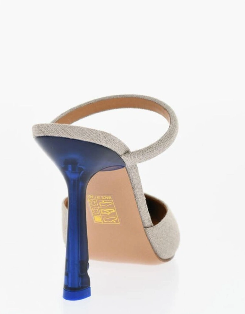 Leather Sole Slip-On Shoes Women - Beige Sandals