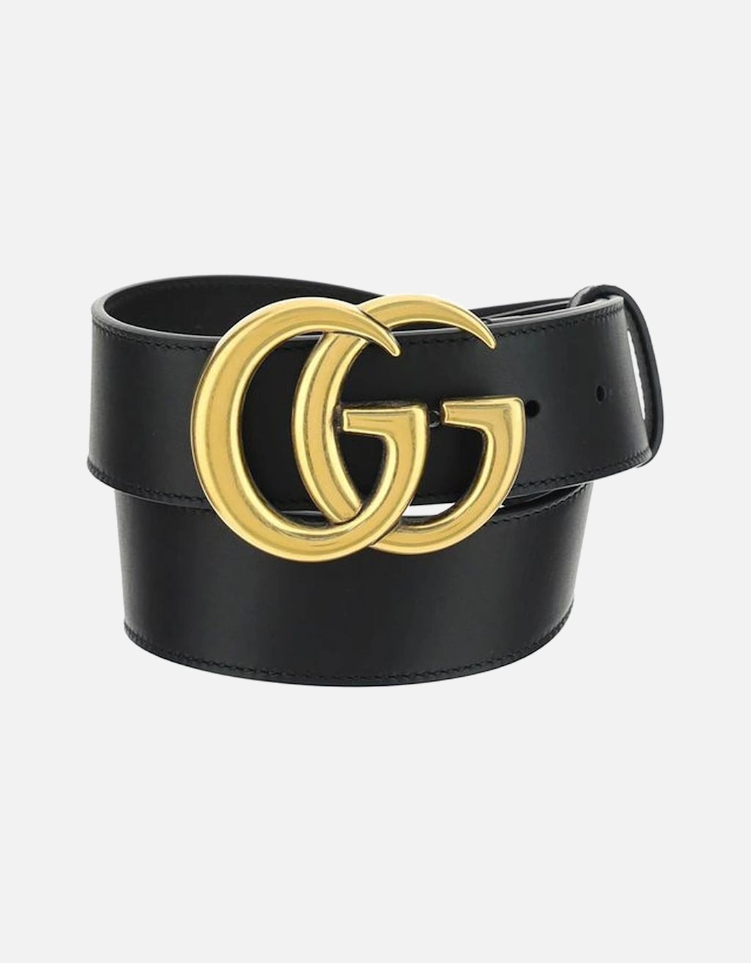 Calfskin Leather Belt with GG Logo Buckle Women - Black, 4 of 3