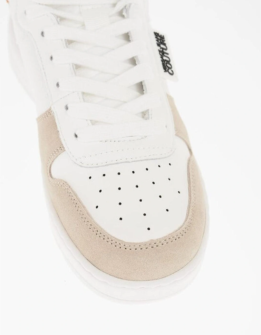 Lace-Up Techno Fabric Sneakers Women - White