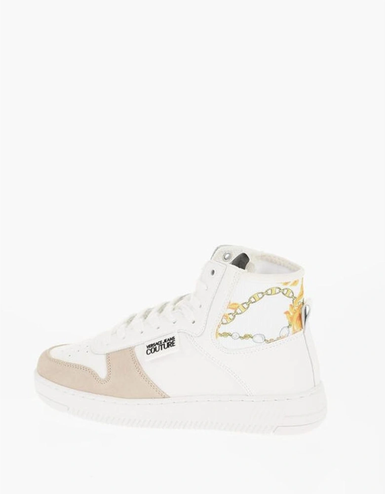 Lace-Up Techno Fabric Sneakers Women - White