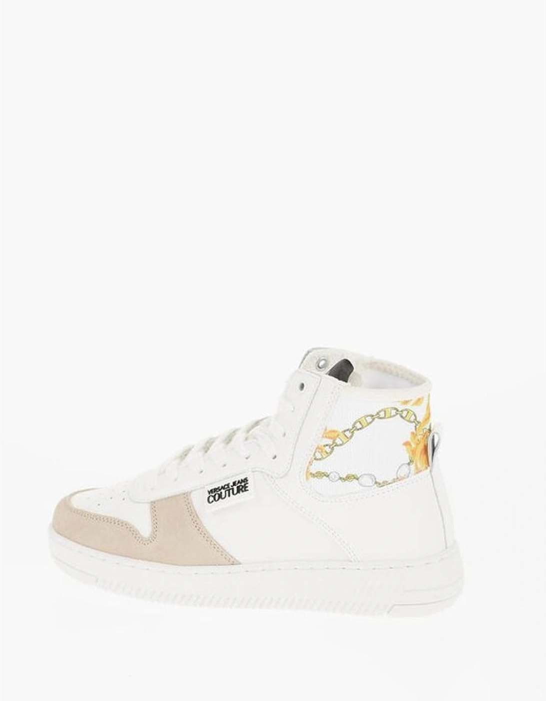 Lace-Up Techno Fabric Sneakers Women - White