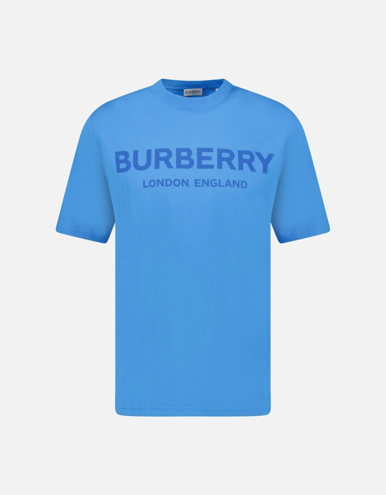 Burberry 'Ellison' Logo Print T-Shirt Blue