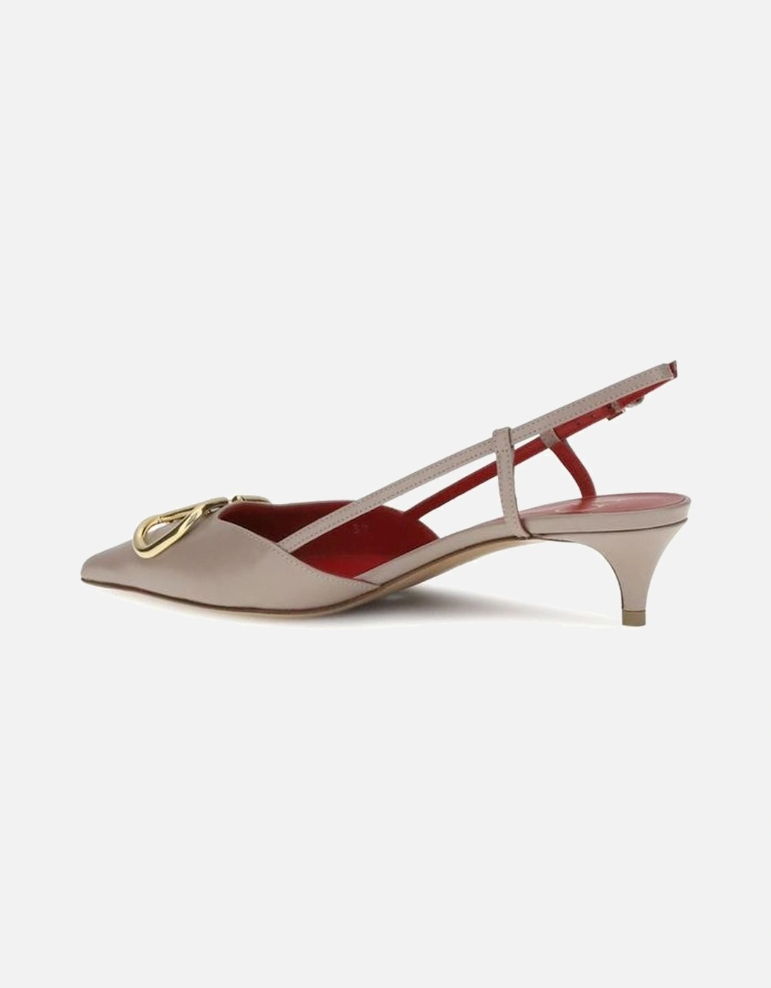 Decollete Slingback Pumps with Adjustable Buckle Women - Gray