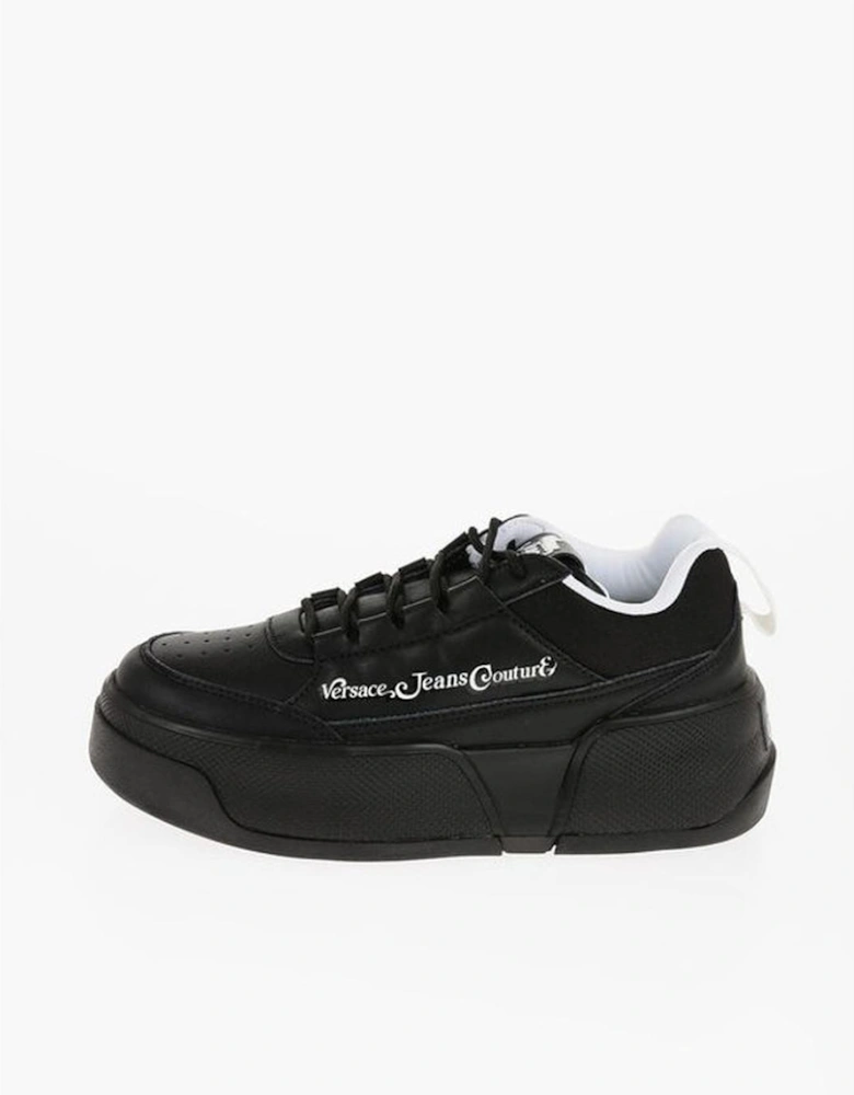 Canvas Logo Lace-Up Sneakers Women - Black