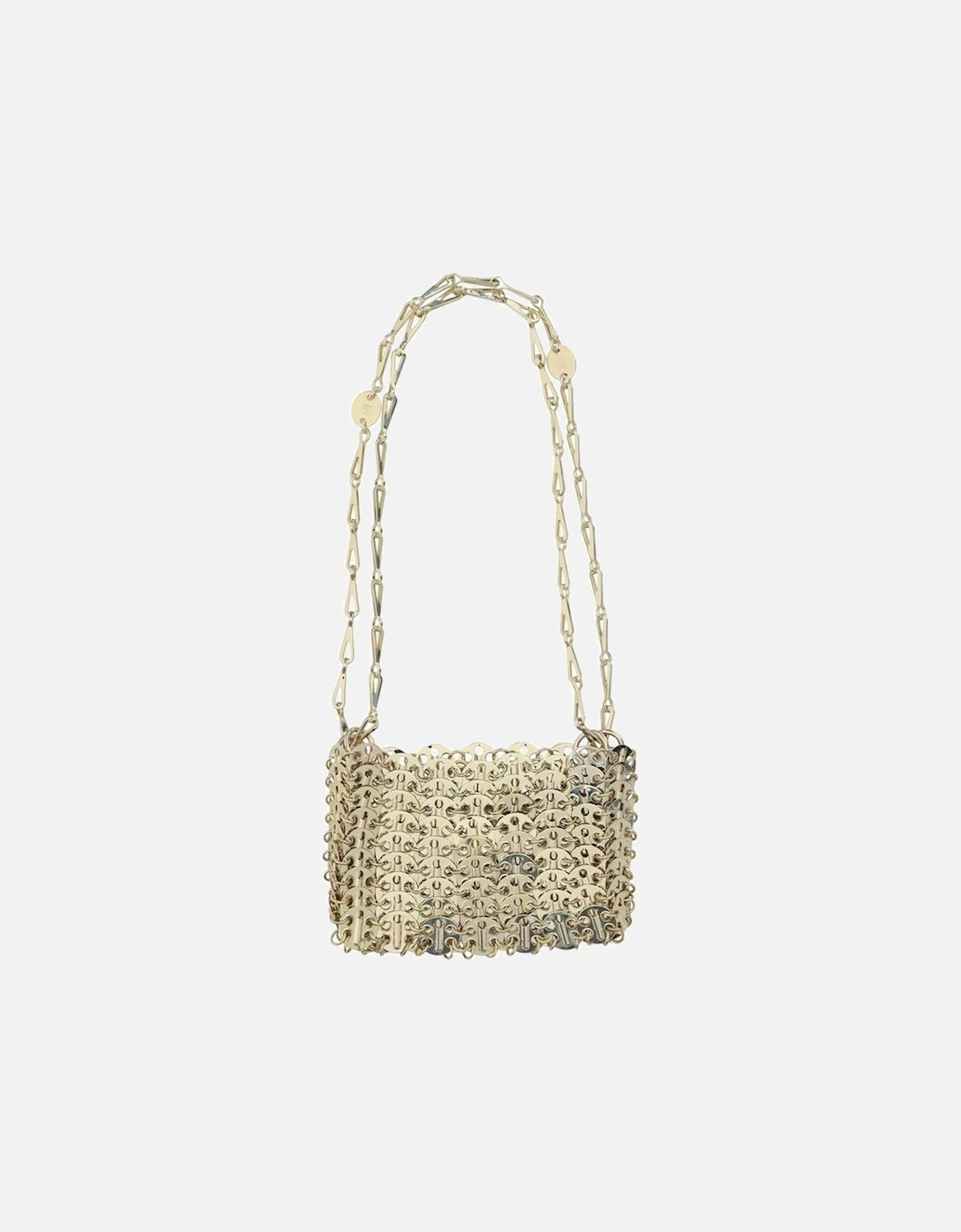 Knitted Metallic Plaques Shoulder Bag Women - Yellow, 4 of 3