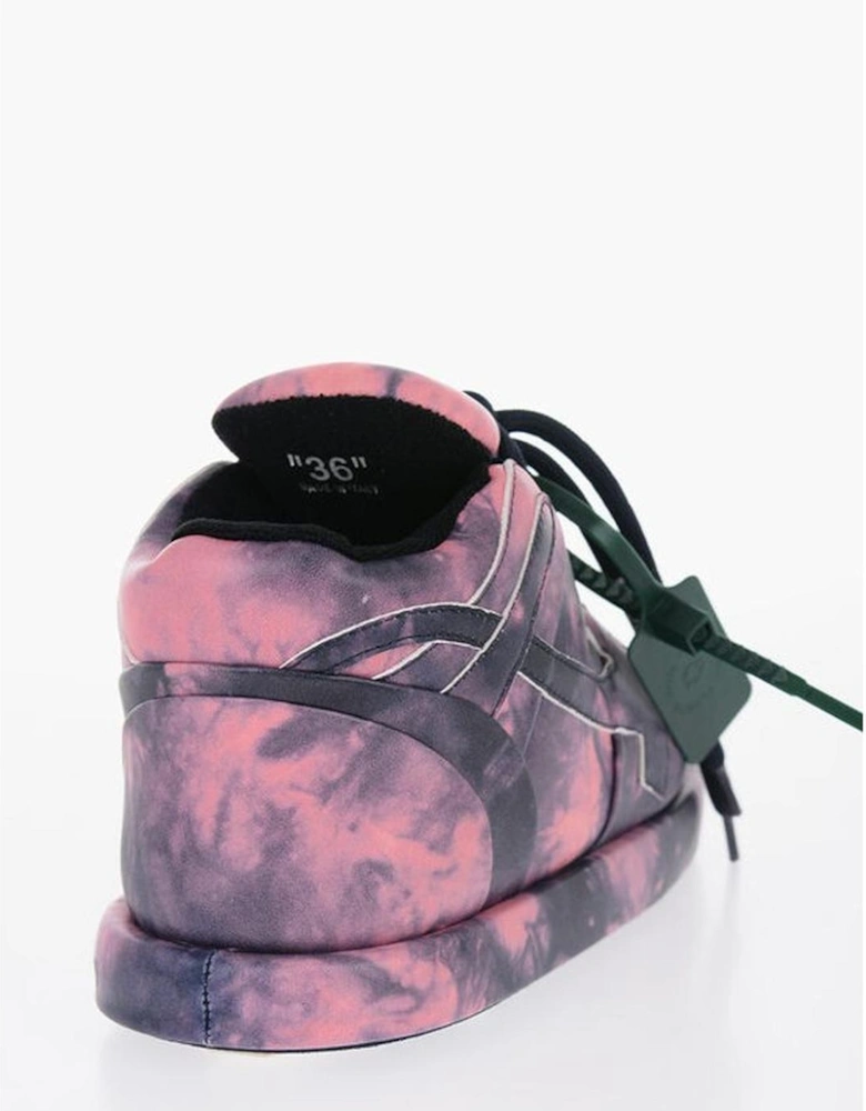 Lace-Up Leather Sneakers with Rubber Sole Women - Multicolor