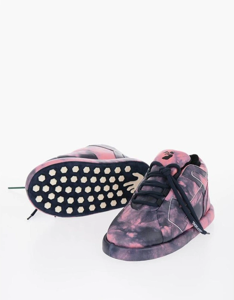Lace-Up Leather Sneakers with Rubber Sole Women - Multicolor