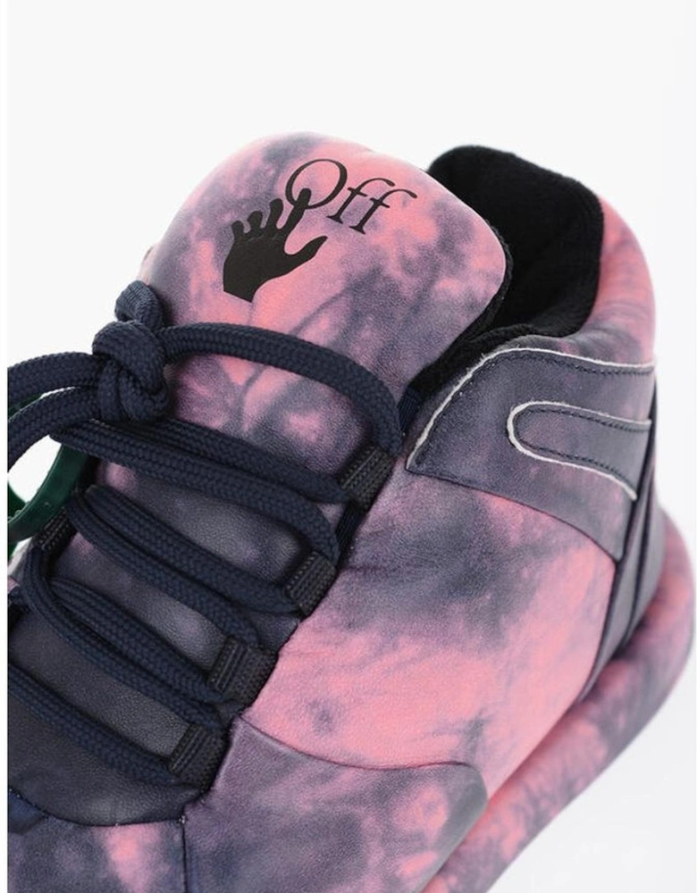 Lace-Up Leather Sneakers with Rubber Sole Women - Multicolor