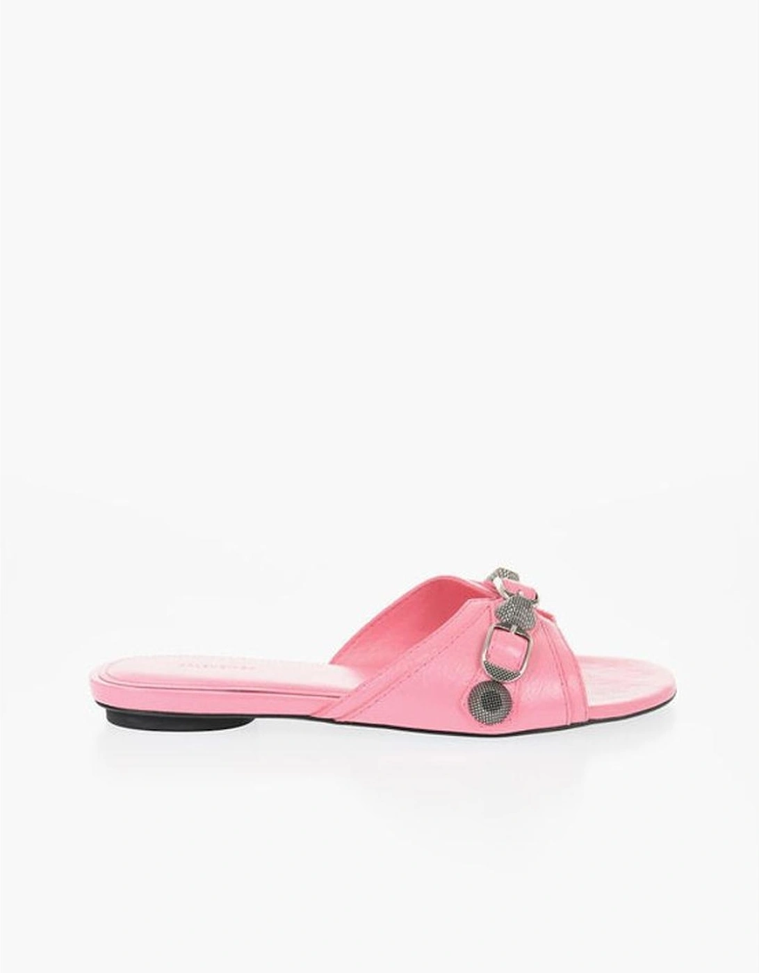 Leather Studded Buckle Sandals Women - Multicolor