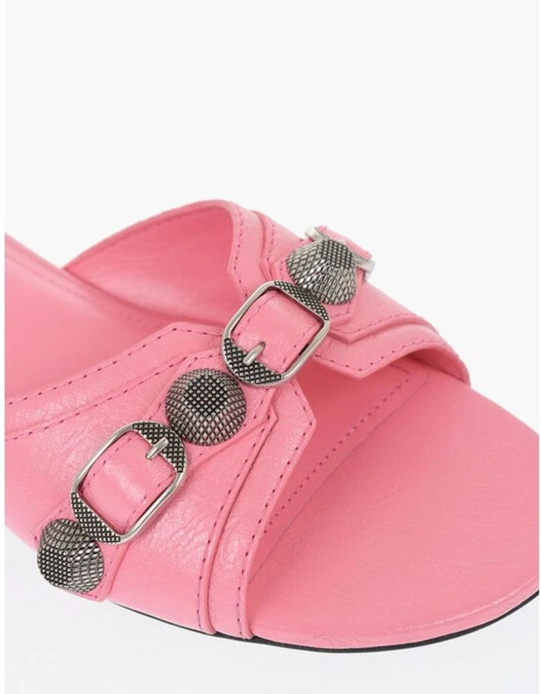 Leather Studded Buckle Sandals Women - Multicolor