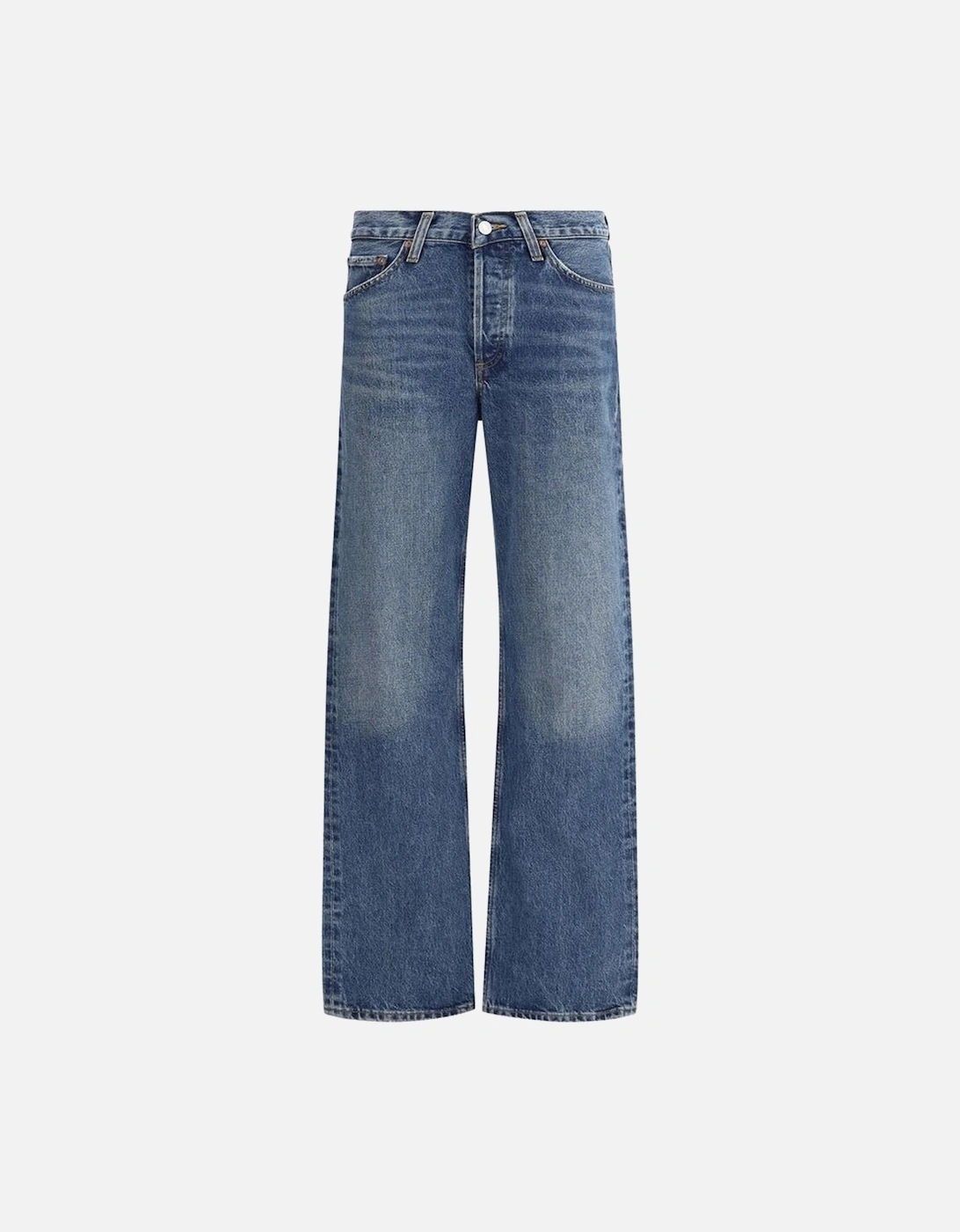 V-Front Straight Leg Five-Pocket Jeans Women - Blue Jeans, 5 of 4
