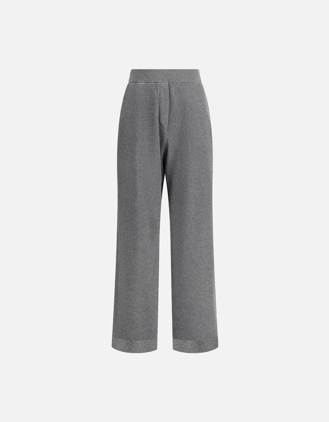 Lurex Ribbed Straight Leg Pants Women - Gray Jeans, 4 of 3