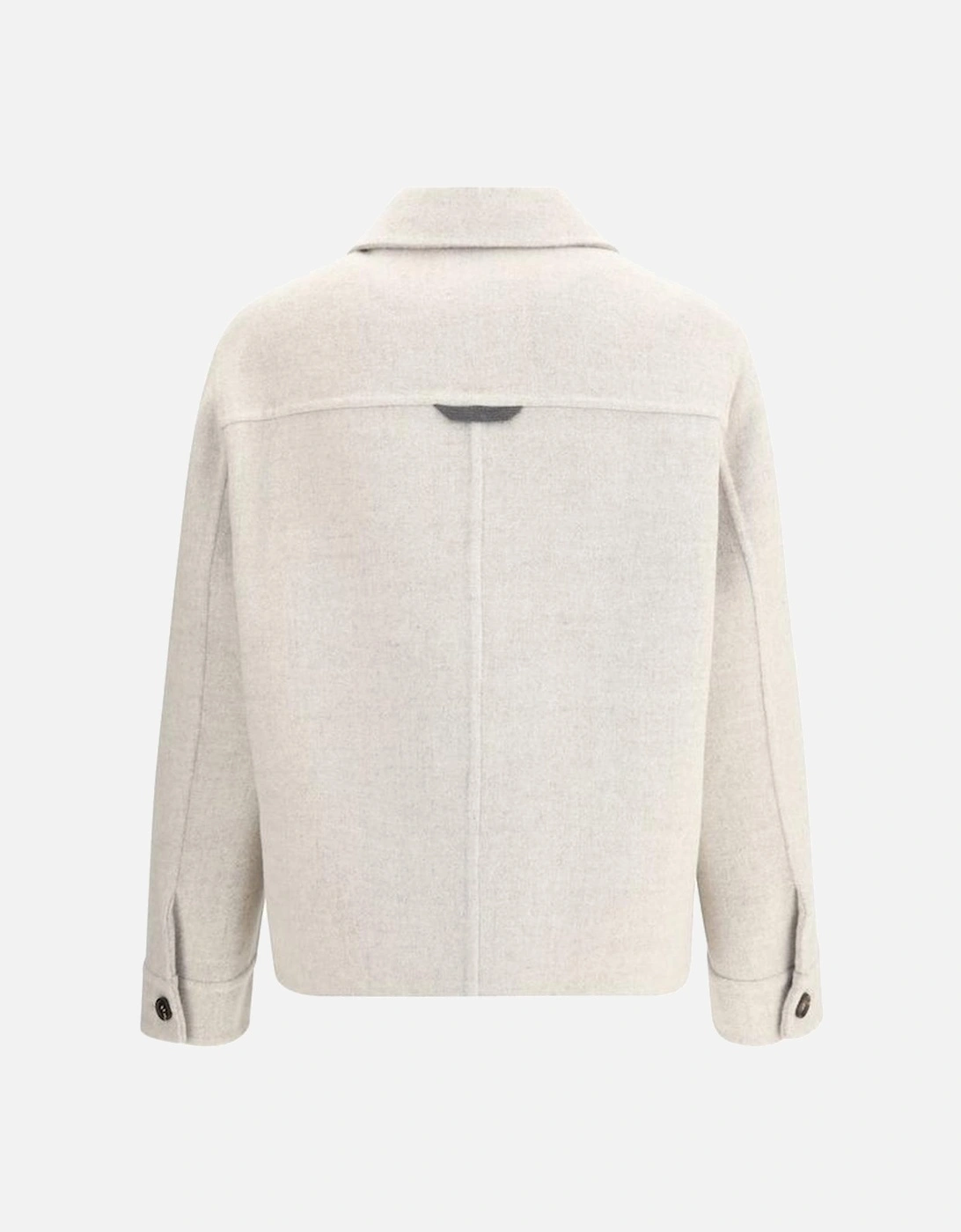 Wool Jacket with Patch Flap Pockets Women - Gray Jackets