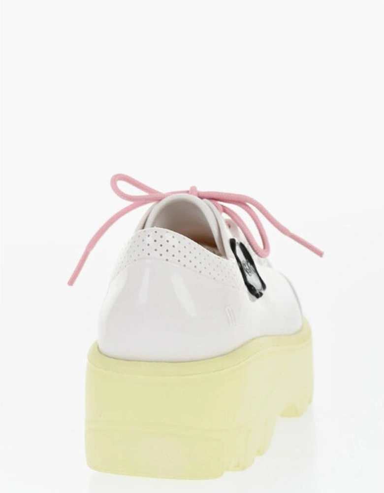 Lace-Up Platform Rubber Sole Sneakers Women - White