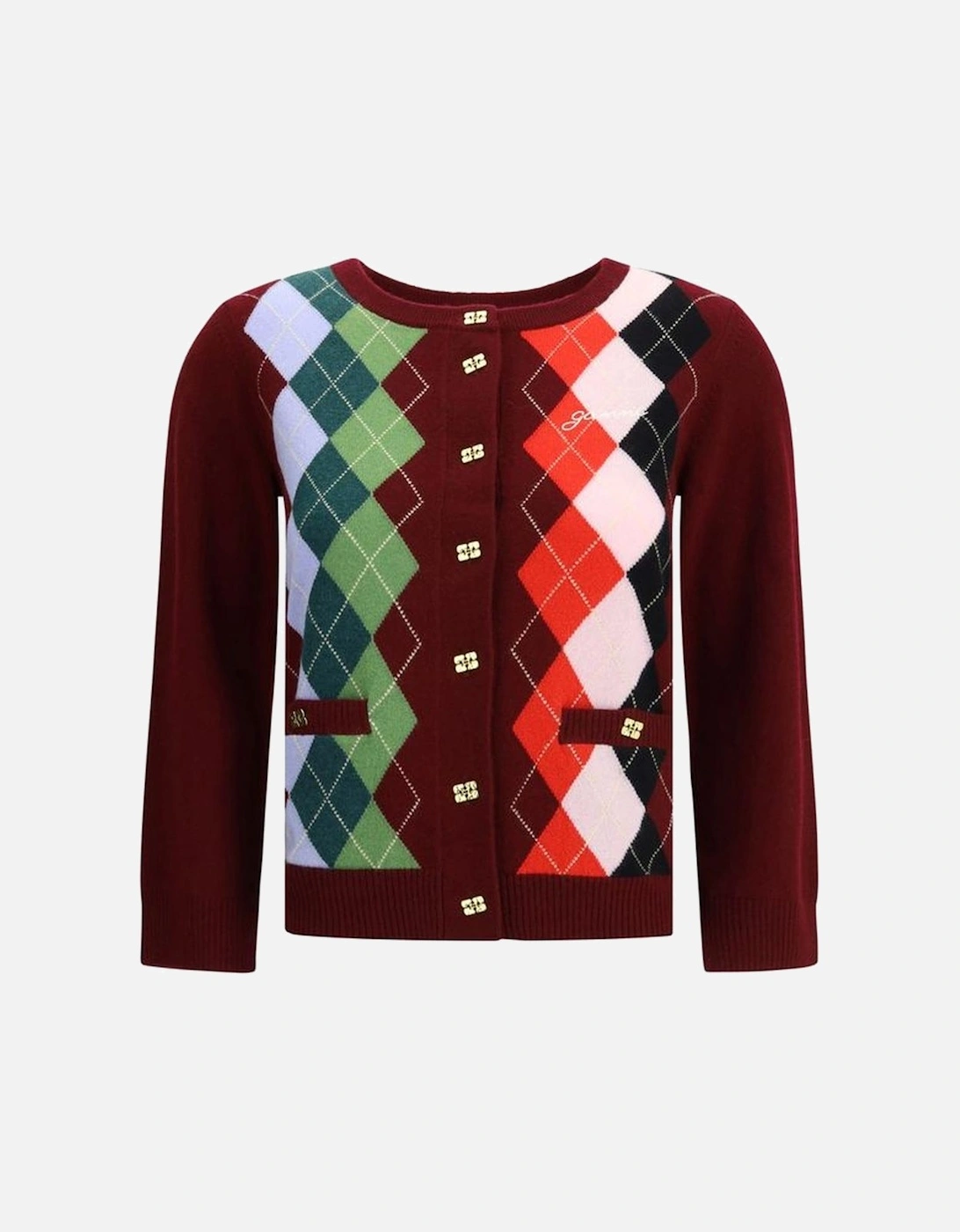 Check Pattern Cardigan with Welt Pockets Women - Multicolor Sweaters, 4 of 3