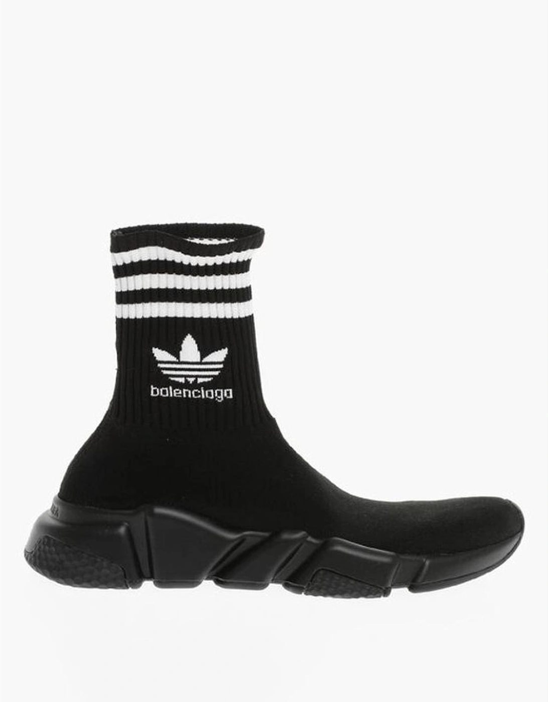 Canvas Print Rubber Sole Pull-On Sneakers Women - Black