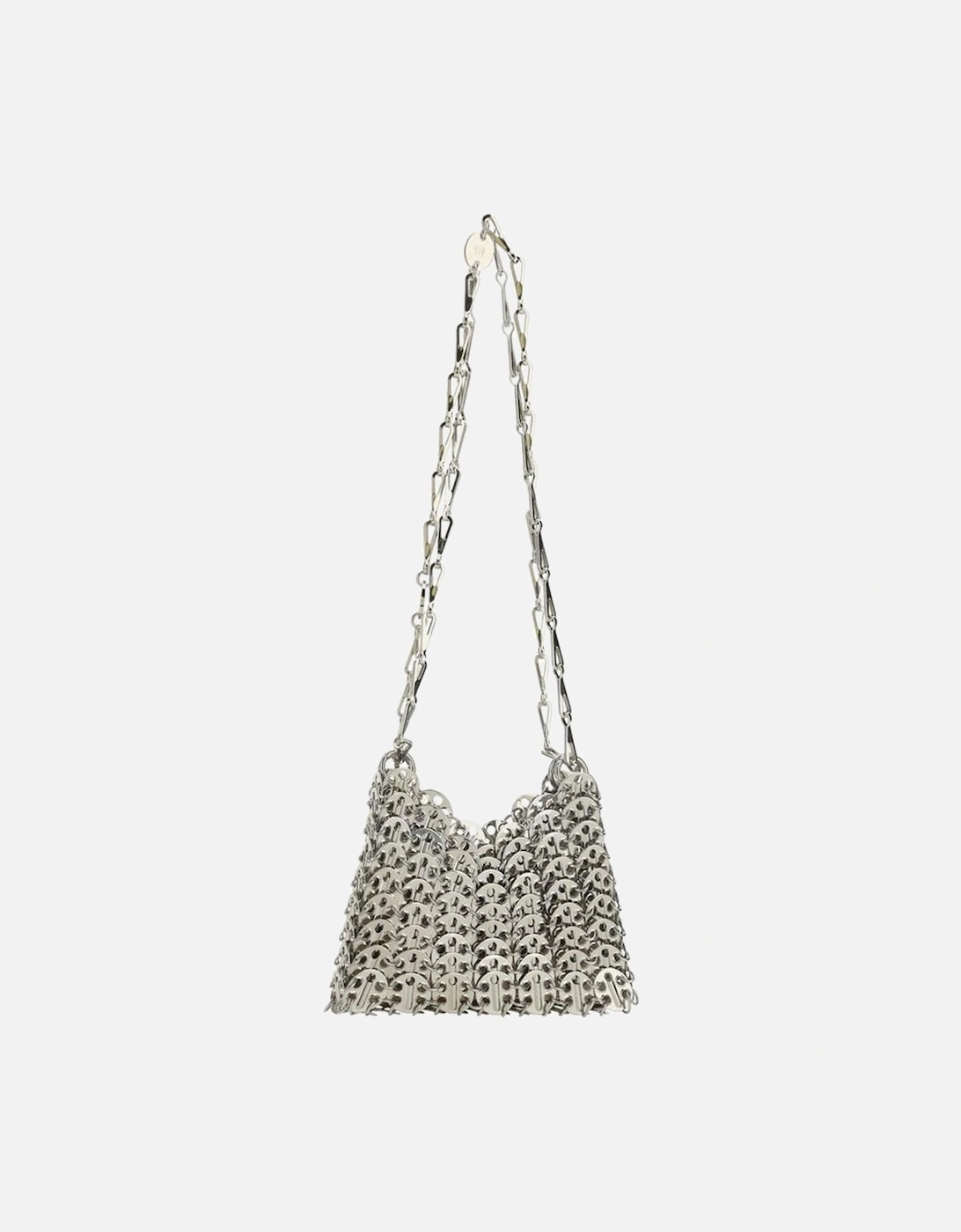 Metallic Disc Chainmail Shoulder Bag Women - Gray, 4 of 3