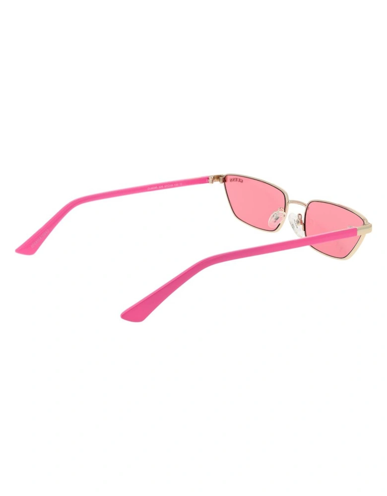 Cat Eye Metal Frame Sunglasses Women - Gold