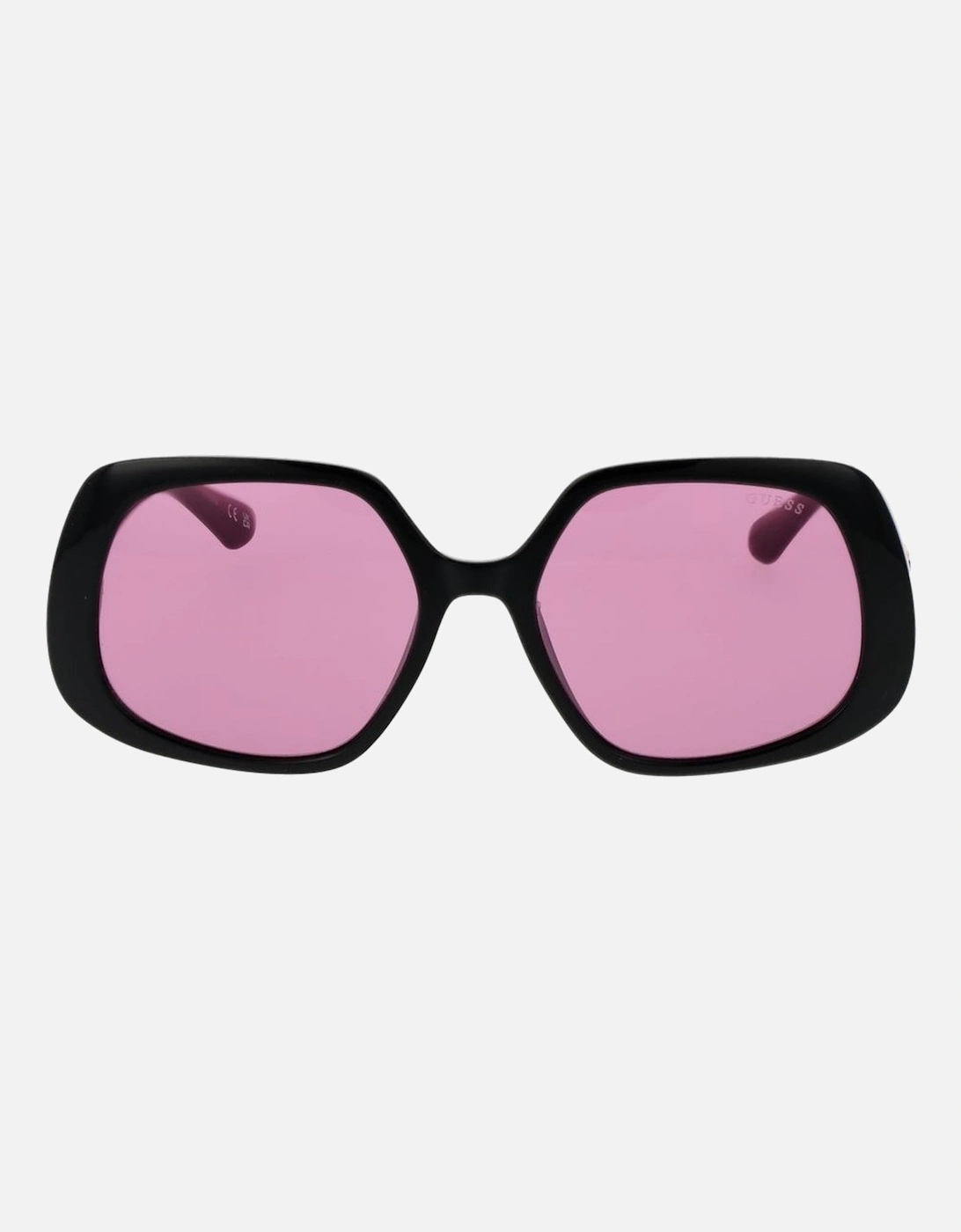 Rectangle Full-Rim Sunglasses with UV Protection Women - Black